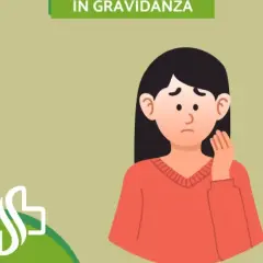 Donna preoccupata con mano sul viso, possibile sintomo di glicemia bassa in gravidanza.