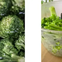 Broccoli fresco, ideale per chi soffre di intolleranza al nichel, pronto per essere tritato.