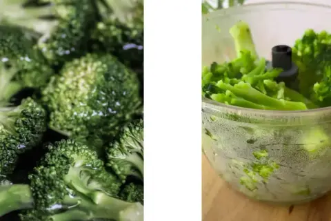 Broccoli fresco, ideale per chi soffre di intolleranza al nichel, pronto per essere tritato.