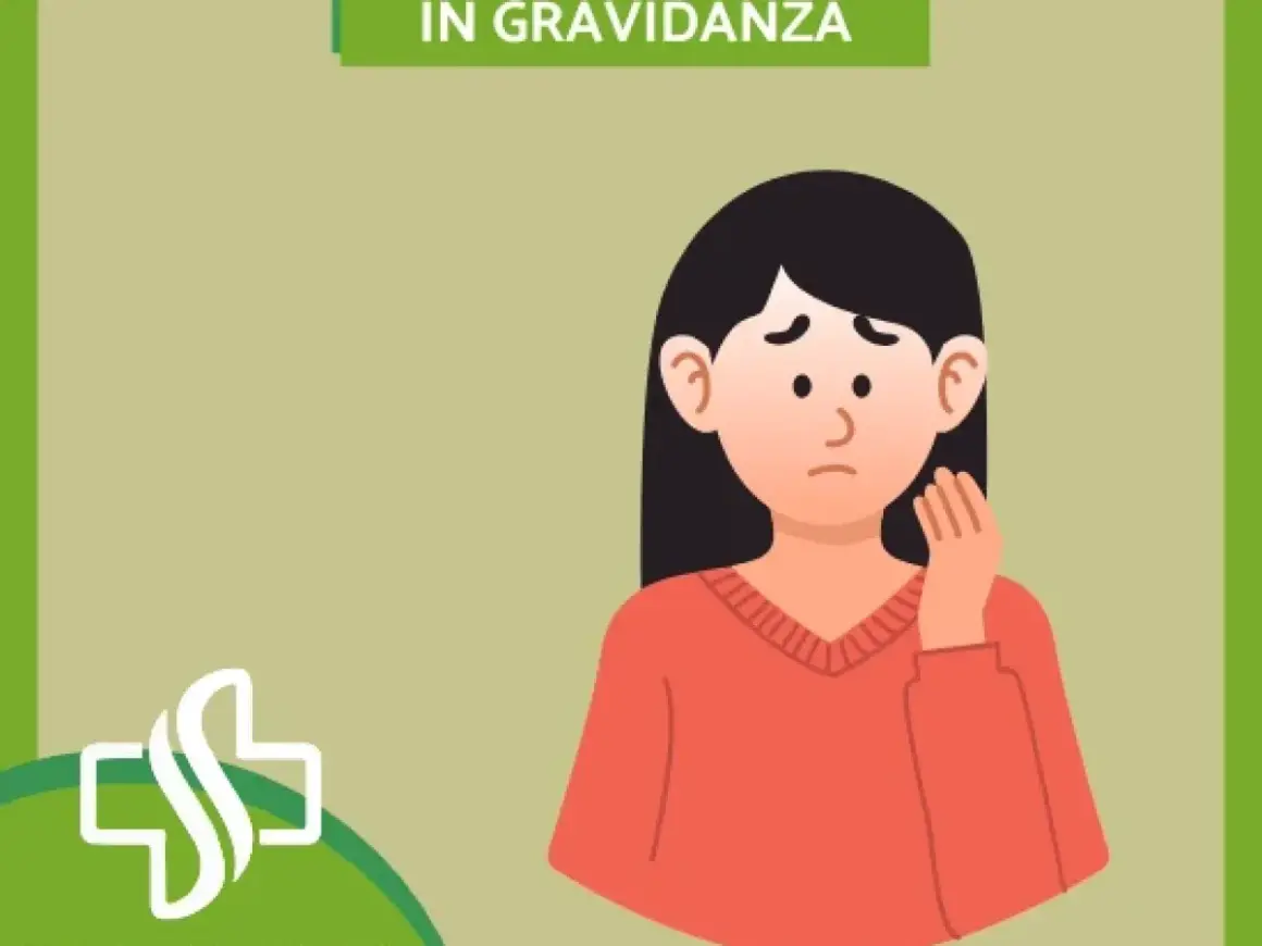 Donna preoccupata con mano sul viso, possibile sintomo di glicemia bassa in gravidanza.