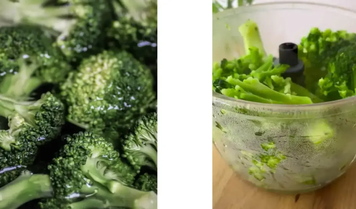 Broccoli fresco, ideale per chi soffre di intolleranza al nichel, pronto per essere tritato.