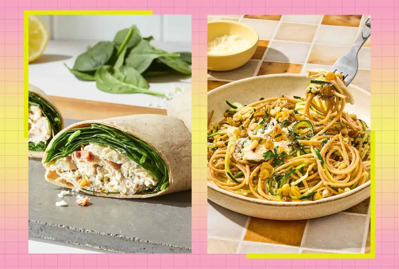 Wrap di pollo e spinaci, spaghetti integrali con zucchine e pinoli: idee gustose per aiutarti a come abbassare i trigliceridi.